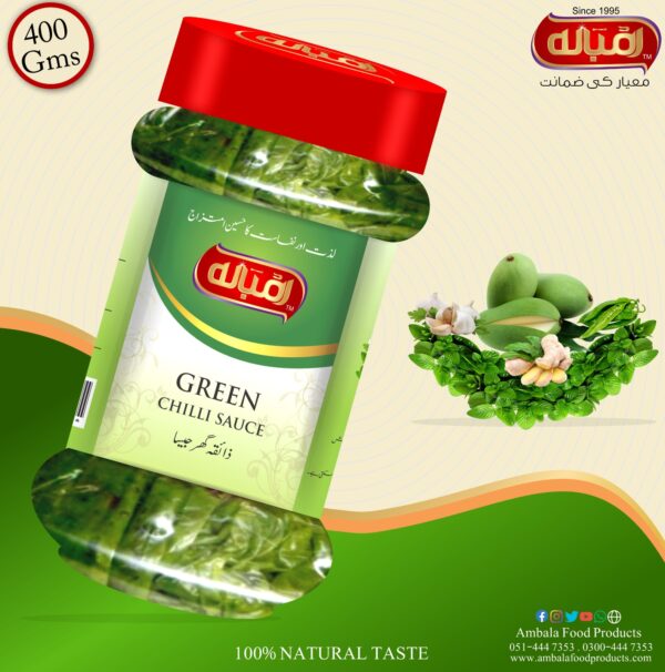 Ambala Green Chilli Sauce 400 Gm